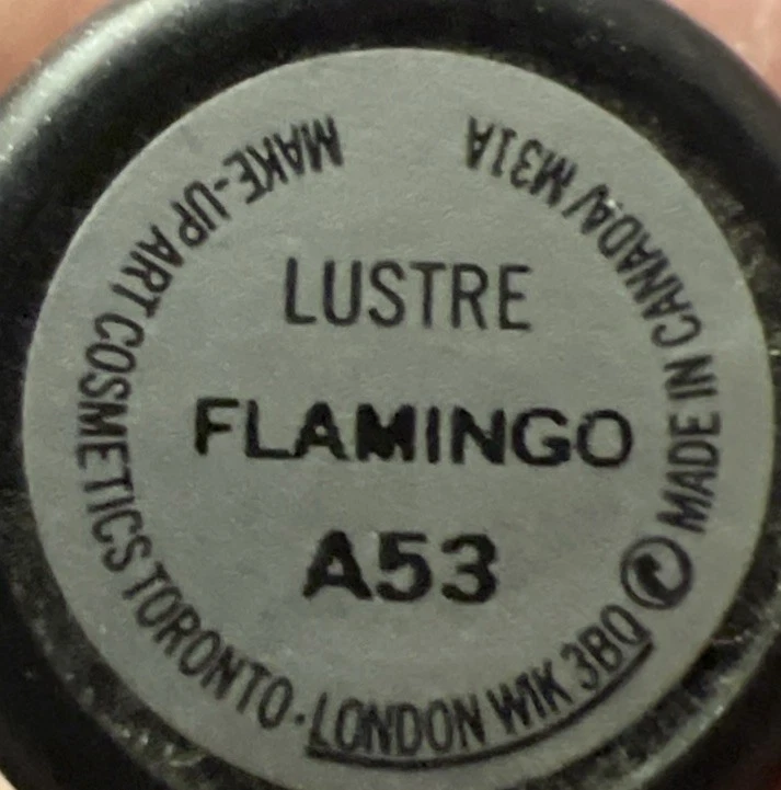 Mac Lipstick Lustre Flamingo A53 New Original Without Box 0.1 Oz - Image 3 of 3