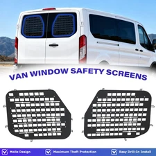 Rear Door Van Window Safety Screens for Ford Transit Low Roof,Anti-Theft,Safety