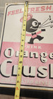 Large! Vintage Style! Drink Orange Crush Metal / Tin Sign!  Carbonated Beverage — photo 10