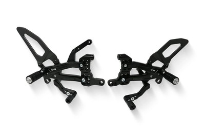 Cnc Racing Adjustable Rearsets Ducati V4 Panigale S R With Carbon Heel 2018-2024