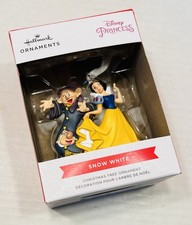 Disney Princess Snow White Dopey Sneezy Christmas Ornament Hallmark NEW