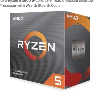 AMD Ryzen 5 3600 6-Core Desktop CPU Processor - Ryzen 5 Series