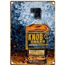 KNOB CREEK BOURBON WHISKEY Tin Metal Signs COOL BOURBON BAR ART MAN CAVE ART