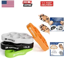 4 Pack Hand Exerciser Grip Strengthener, Finger Stretcher Hand Grip Resistanc...