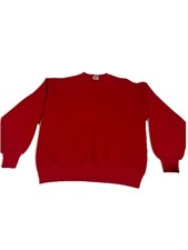 Vintage 90’s Jerzees Made In USA Blank Red Crewneck Sweatshirt Men’s M