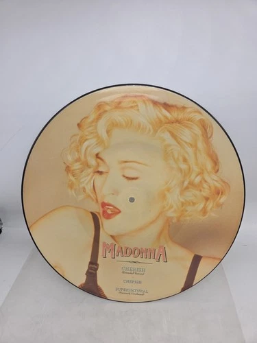 Madonna CHERISH 12'' Vinyl Picture DIsc UK LP Record Like A Prayer 1989 W2883TP