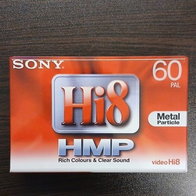 Sony Hi8 HMP 60 PAL P5-60HMP3 Metal Particle Video Hi8 Kassette Neu OVP