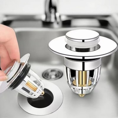 Universal Bad Waschbecken Stopfen Stopper Waschbecken Kern Bounce Up Abfluss Filter Haus