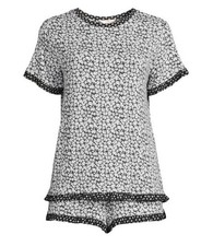 NWT Secret Treasures Women  s XL 2-Piece Knit Shorty Pajama Set Cozy Sleepwear