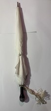 Vintage Antique Woman Child Jeweled Plastic Nylon Tent Parasol Umbrella Old