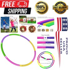 Kids Detachable Adjustable Exercise Hoop with Jump Rope - Fun Fitness Combo