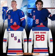 Custom Usa Hockey Unveils Its 2026 Olympic White Hockey Jersey