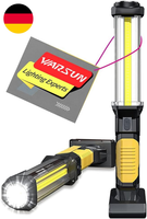 Warsun Led Arbeitsleuchte Wiederaufladbar Werkstattlampe Taschenlampe 1500 Lumen