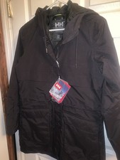 NWT Helly Hansen Black Boyne Parka Women's S/P 2.0 Helly Tech Jacket 275