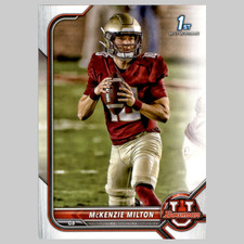 McKenzie Milton #13 2022 Bowman University Florida State Seminoles Football Card