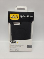 OtterBox iPhone 16 Plus Defender Pro Series Case with MagSafe - Black: Plastic,