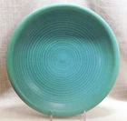 Van Briggle "Original" Hand-Thrown Ming Blue Art Pottery Low Bowl - 8 Inches