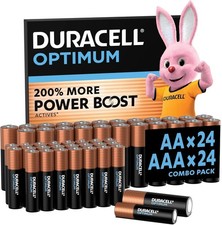 Image of Duracell Optimum AA & AAA Batteries 48 Pack Alkaline Long Lasting