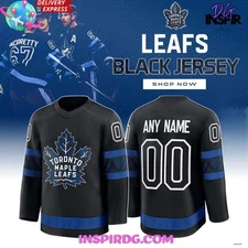 Personalized Toronto Maple Leafs Hockey Shirt Special Black All Printed Unisex