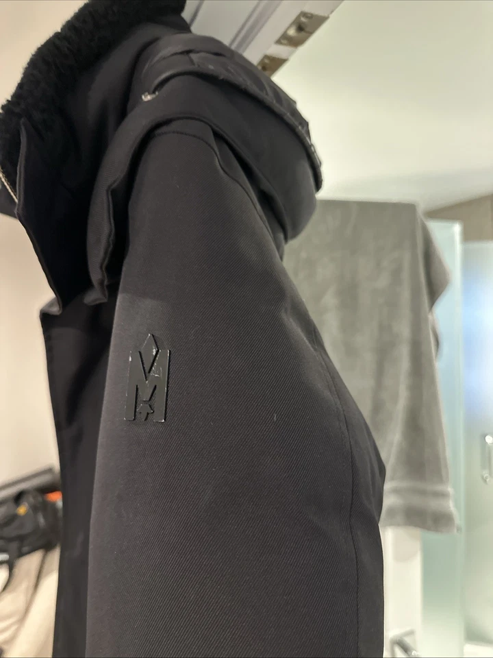 Mackage Sydney Parka Coat Black shearling Jacket. Excellent condition m - Image 2 of 4