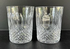 Waterford Crystal lColleen Double Old Fashioned Rocks Glasses 4 3/8" Set Of 2