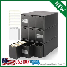 Trading Cardboard Storage Box 9 Pack with 50 Card Dividers, Card Storage Organiz