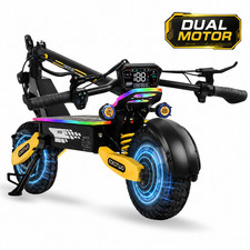 2400W Dual Motor Electric Scooter for Adults 40MPH 11in Off-Road UL Certified