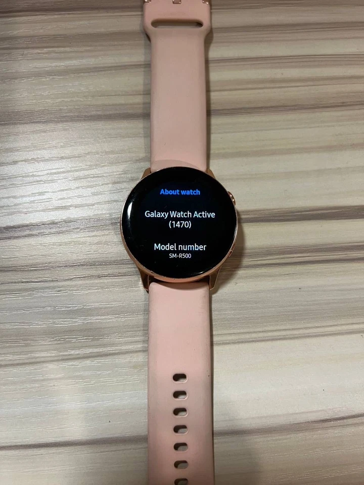 Samsung Galaxy Watch Active SM-R500 – 40mm Rose Gold – Pink Strap - Image 4 of 4