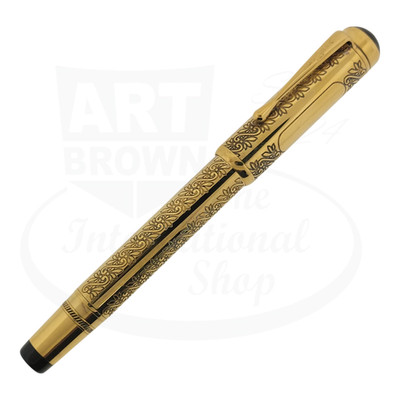 Preowned Montblanc Limited Edition Patron of Arts King Louis XIV Vermeil Fountai