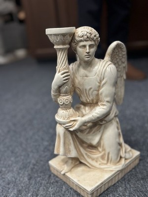 ALVA Studios 1990 Kneeling Angel Candle Holder | S. Eylanbekov | 13  Vintage USA