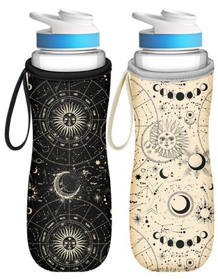 Celestial Water Bottle Sleeve for Cirkul 32 oz - 2 Pack with Handle Strap