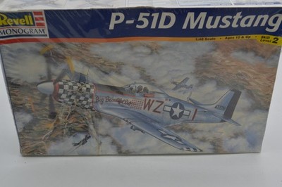 Revell Monogram P-51D Mustang 1/48 Scale Vintage Model Kit #85-5241