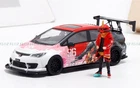 COOL.CAR Honda Civic FD2 mecha livery Red w/ Figure Version LTD 1:64 Pre-built