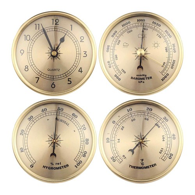 #ad Barometer Hygrometer Thermometer Air Pressure Gauge Analog Compact Round Dial $33.24