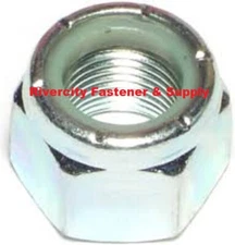 (1) 1-1/4-7 Nylon Insert Hex Lock nuts / Stop nut / Nyloc 1.25x7 Nylock
