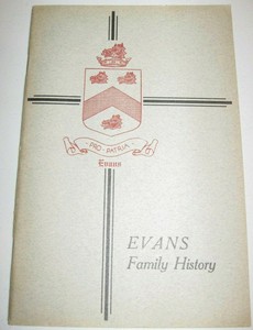 EVANS-FAMILY-RECORDS-1929-Book-GENEALOGY-Seaver-BIRTHS-DEATHS-MARRIAGES