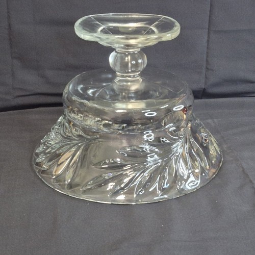 #1008 Willow AKA Oleander Indiana Glass 1930's Compote 7.25" Tall x 10.5" Across - Picture 7 of 15