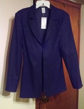Womens medium blazer 3/4 sleeve, black New with tags