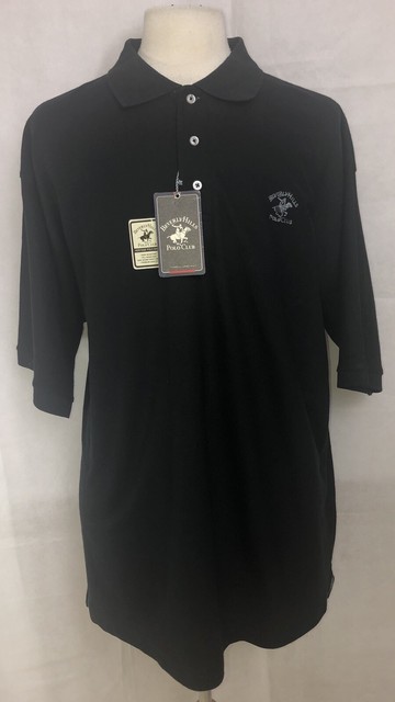 Beverly Hills Polo Club Classic Black Modern Fit Polo Shirt Size 2X & 3X NWT | eBay