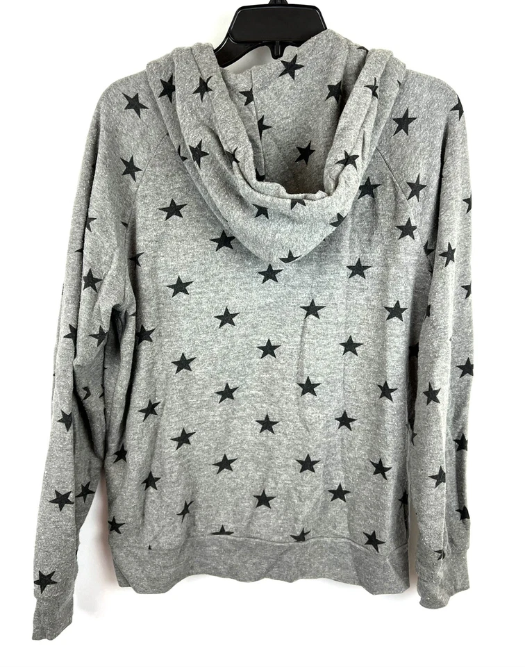 Chaqueta Alternative para mujer gris estampado de estrellas con cremallera talla M Foto 2 de 2