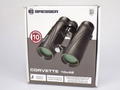 Bresser Fernglas Corvette 10x42 wasserdicht Nitrogenfüllung BaK-4 Glas Prismen