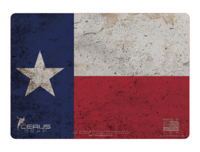 Texas Flag Patriot Pro Mat Handgun Gun Cleaning Bench Mat Cerus Gear 