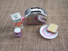 Vintage Tyco Kitchen Littles Toaster Toasts Jelly Orange Juice Lot