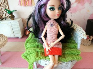 vestido de muñeca crochet
