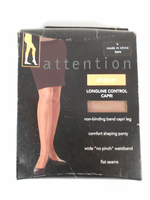 LOT OF 6 SHAPER LONGLINE CONTROL CAPRI''S BARE SIZES B-C-D -  FLAT SEAMS