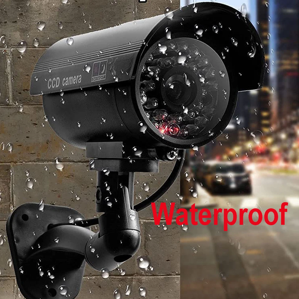 Bullet Dummy Fake Faux Camera CCTV Surveillance Security IR LED Flashing Light - Image 4 of 4