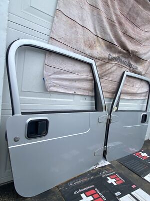 Oem Jeep Wrangler TJ LJ 97-06 Full Hard Doors Pair Bright Silver