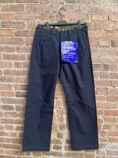 Junya Watanabe Men s Pants, Sz Medium, Navy Blue 100 Cotton Canvas, Camo Japan