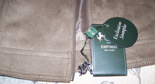 NWT Emporio Milano Italian Taupe Suede Coat Jacket Sample Mens European Size XL - Picture 24 of 24