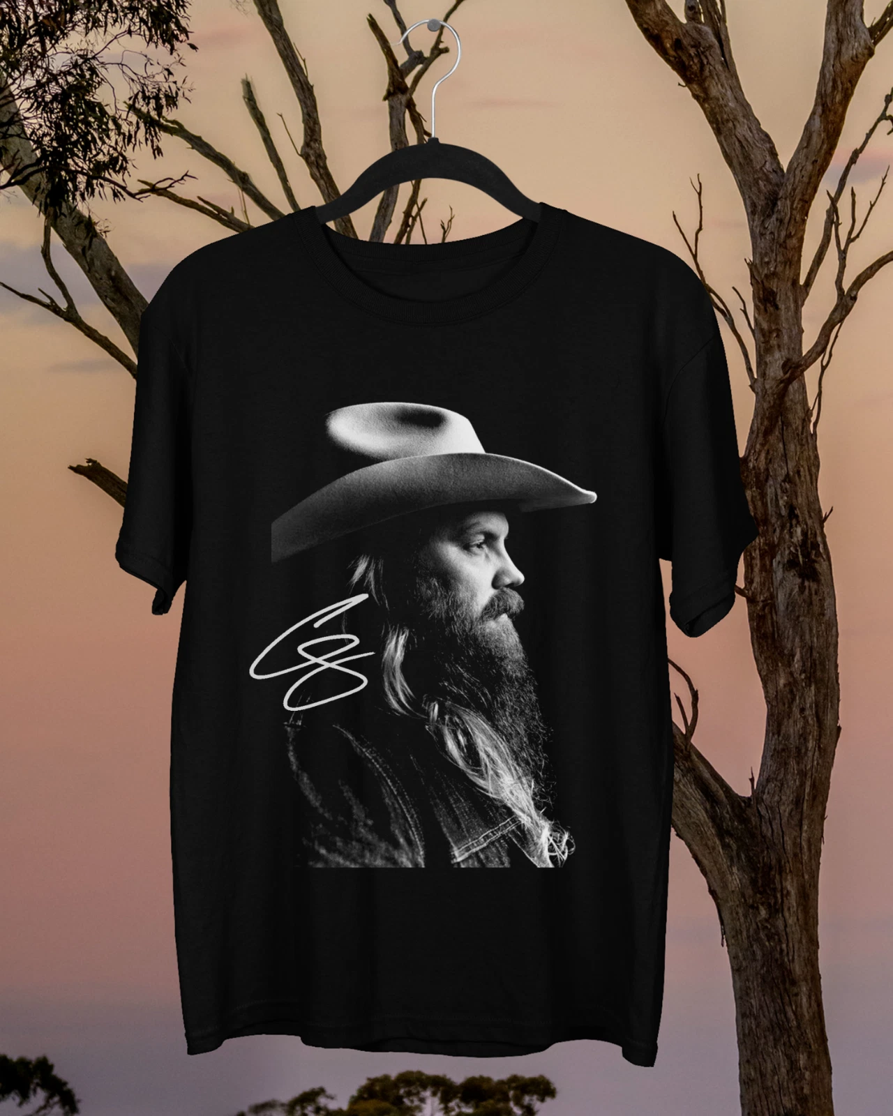 CHRIS STAPLETON Signature Cotton All Size T- Shirt Gift